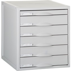 Pack de 5 cajones Archivo 2000 Archisystem color gris